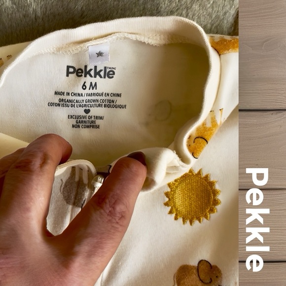 Cream Baby One Piece with Elephant 🐘 Print - Picture 8 of 8